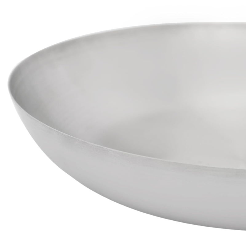 Bister Stainless Steel Frying Pan 30 cm with Ergonomic Handle, Silver - Image 3