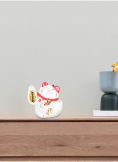 Maneki Neko, Chinese Waving Arm Fortune Cat Cute Ceramic Lucky Cats, Feng Shui Good Luck Cat, Figurine Wealth Welcoming Animal Ornament for Car Office Decor White - pzsku/Z9CAC95C9542E0F5715B6Z/45/_/1675939422/85d96dc8-8697-4fdb-857c-60063555f53c