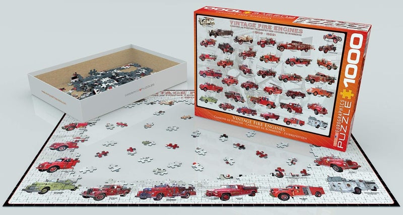 EuroGraphics Vintage Fire Engines 1000 Piece Puzzle - Image 3