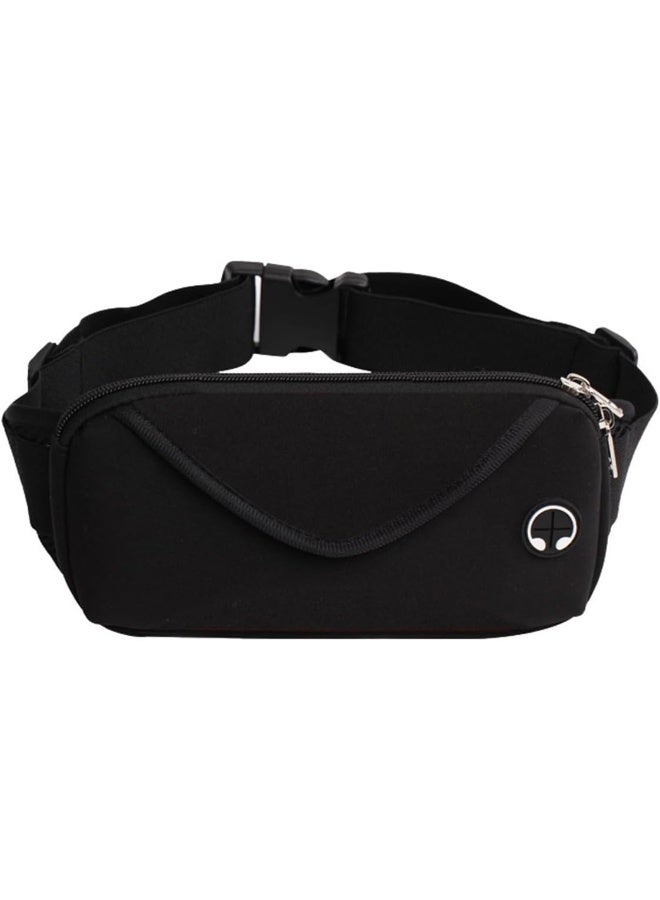 ECVV Running Belt  Pack Crossbody Waist Bag Pack for Travel Walking Running Hiking Cycling, Waterproof Waist Pack Money Belt for Men Women, Black, One Size - Image 1