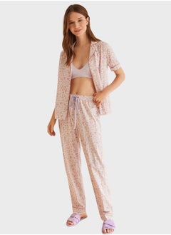 Floral Printed Pyjama Set