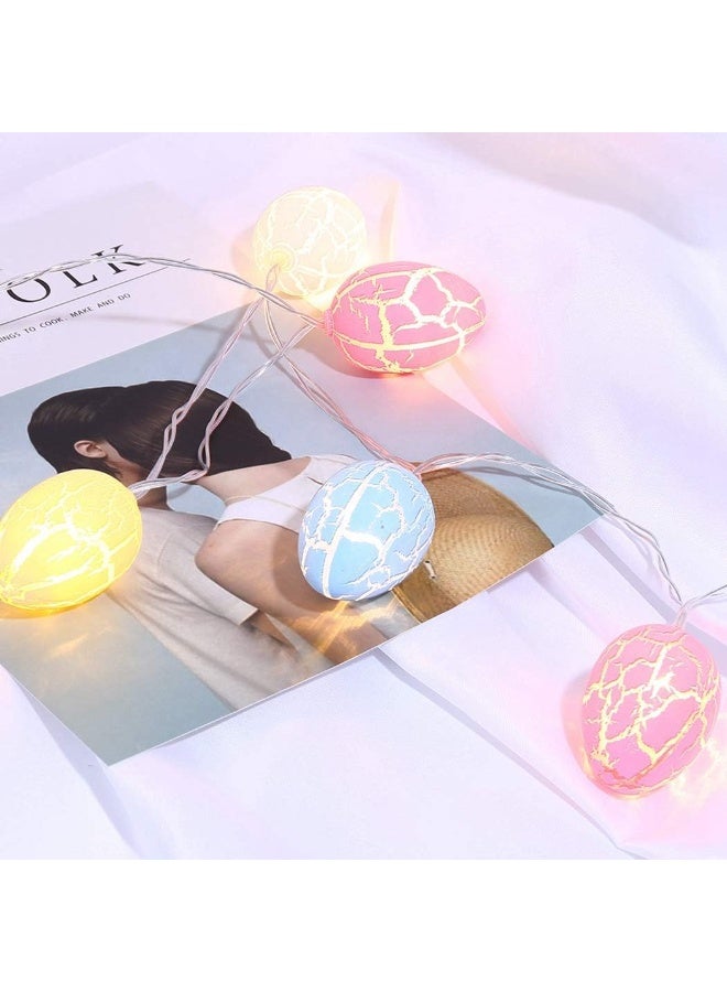20 Easter Eggs LED String Lights Battery Operated Fairy String Lights Easter Decorations for Home Easter Tree Upstairs Banister Party 10ft - Image 3