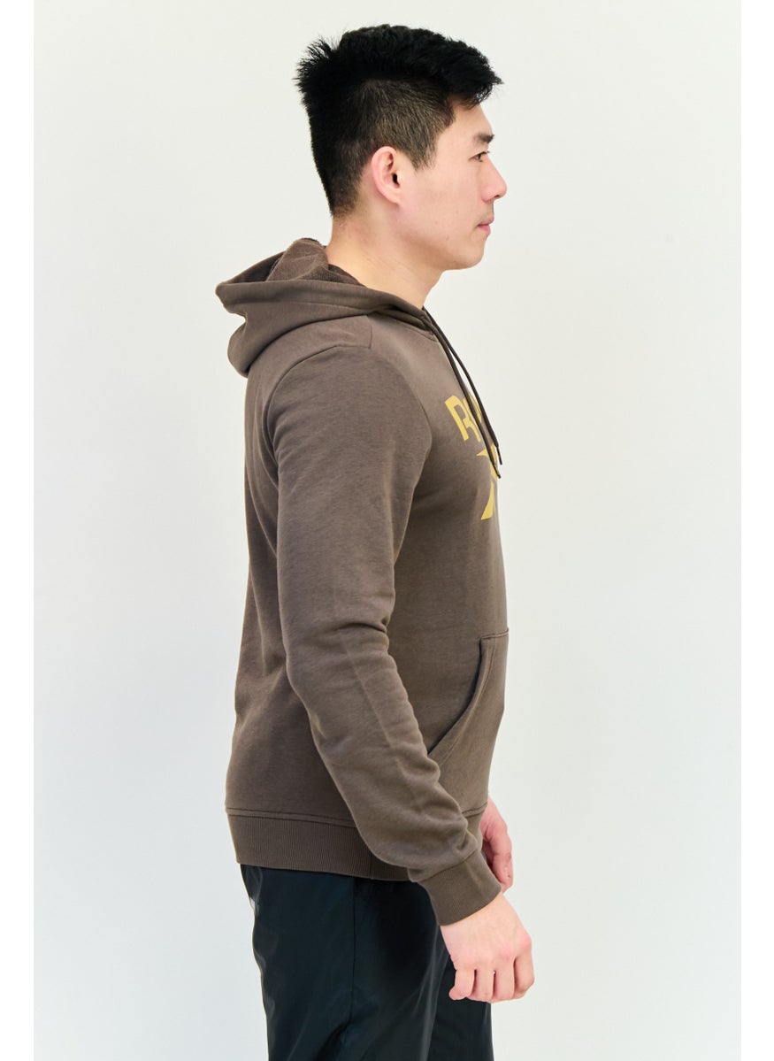 Reebok Men Sportswear Fit Long Sleeves Running Sweatshirt, Olive  - Image 2