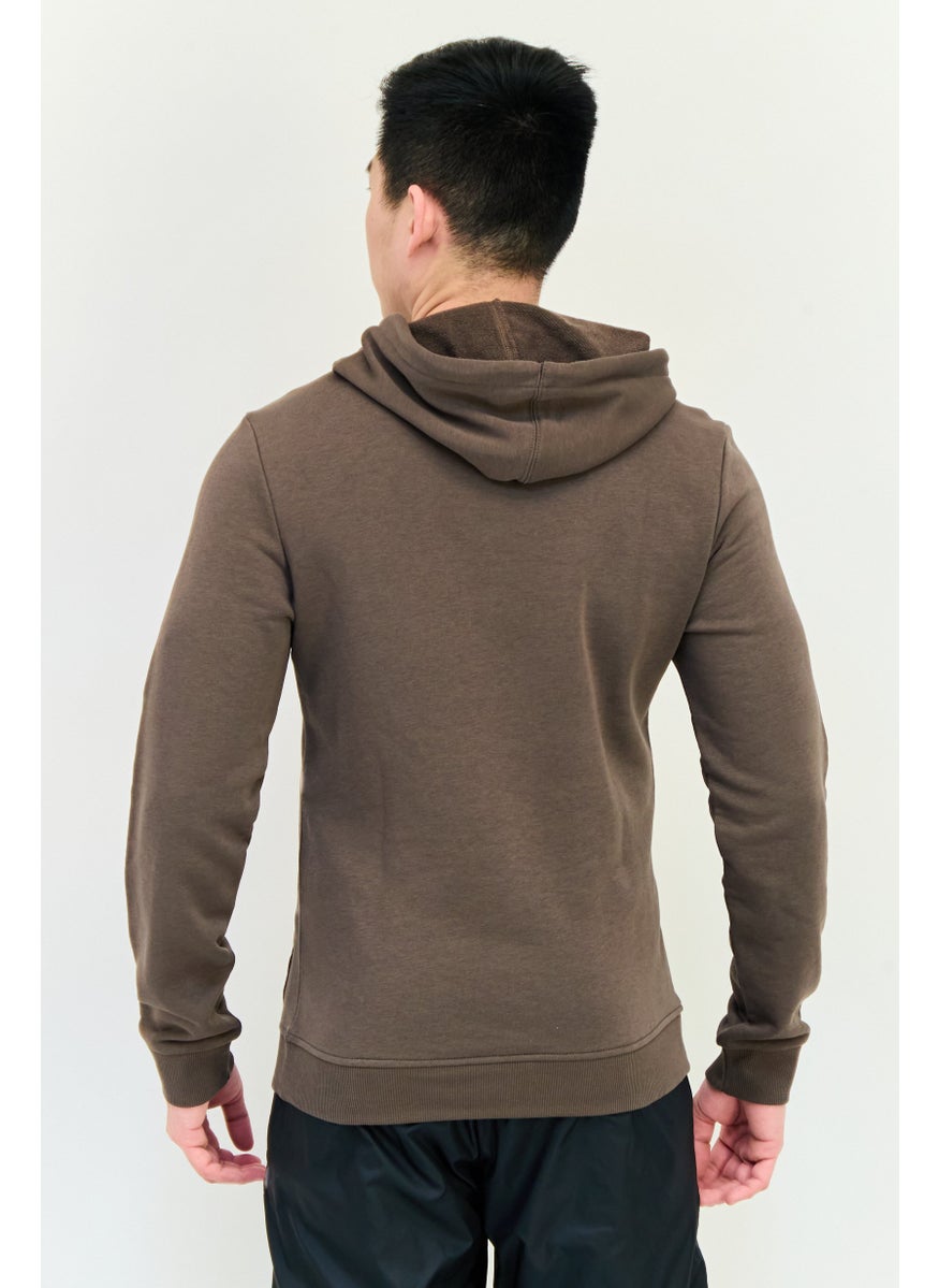 Reebok Men Sportswear Fit Long Sleeves Running Sweatshirt, Olive  - Image 3
