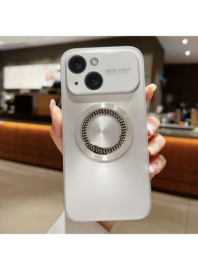 S-TOP Case For iPhone 13 Large Window Diamond Magnifier Magnetic Phone Case - Image 1