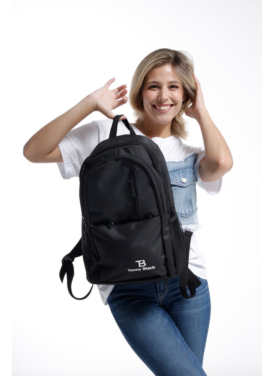 tonny black - Original Unisex Multi Compartment Waterproof Sports Course Laptop Backpack for Travel and Daily Use - Image 1