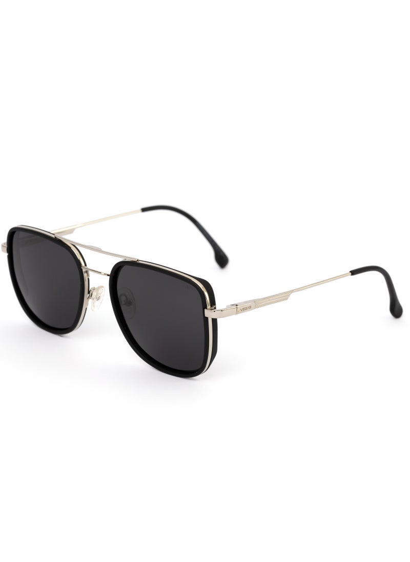 VEGAS VEGAS Men's Sunglasses V2070S - Silver * Black  - Image 3