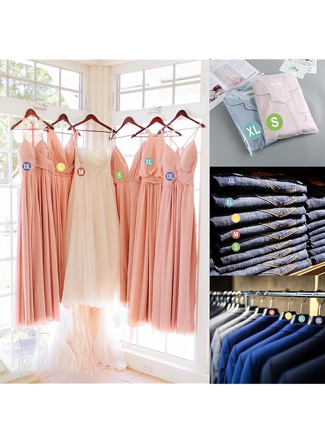 erorex 3500 Pcs 7 Sizes 1 Inch Self Adhesive Clothing Size Stickers Labels Rolls For T Shirts Trousers Skirt Retail And Home Xs Sml Xl Xxl Xxxl  - Image 5