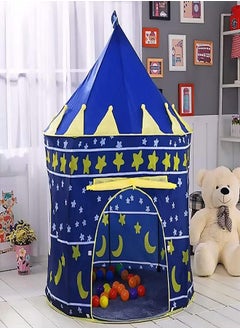 TENT PLAY Mini Kids Play Tent Portable Foldable  (Blue)  - Image 1