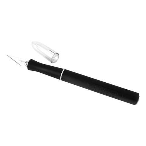 X-Acto X2000 No-Roll Rubber Barrel Knife with #11 Replaceable Blade and Safety Cap (X3724) - Image 3