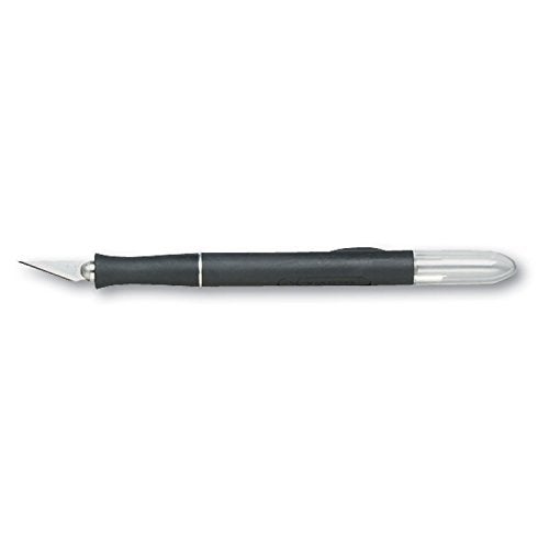X-Acto X2000 No-Roll Rubber Barrel Knife with #11 Replaceable Blade and Safety Cap (X3724) - Image 4
