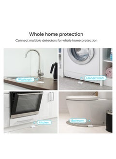 SYOSI 4 Pack Smart Water Leak Detector & Zigbee Hub Kits, Water Sensor Alarm Compatible with Alexa and Google Home, Sensitive Leak and Drip Alert, for Kitchen, Bathroom, and Basement  - Image 5