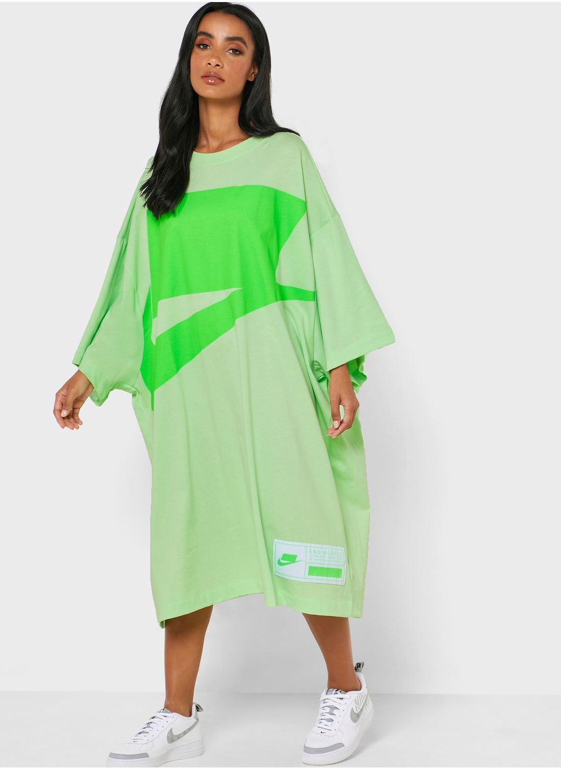 Buy Nike Apple Green NSW Oversized Dress for Women in Qatar
