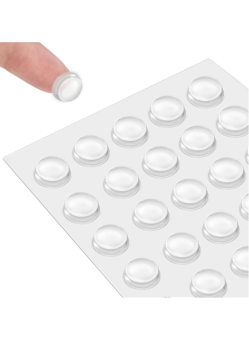 Cabinet Door Bumpers, 320 PcsSelf Adhesive Clear Cupboard Drawer Bumpers for Kitchen Cabinets Cutting Boards Picture Frames 1/2" Diameter - Image 1