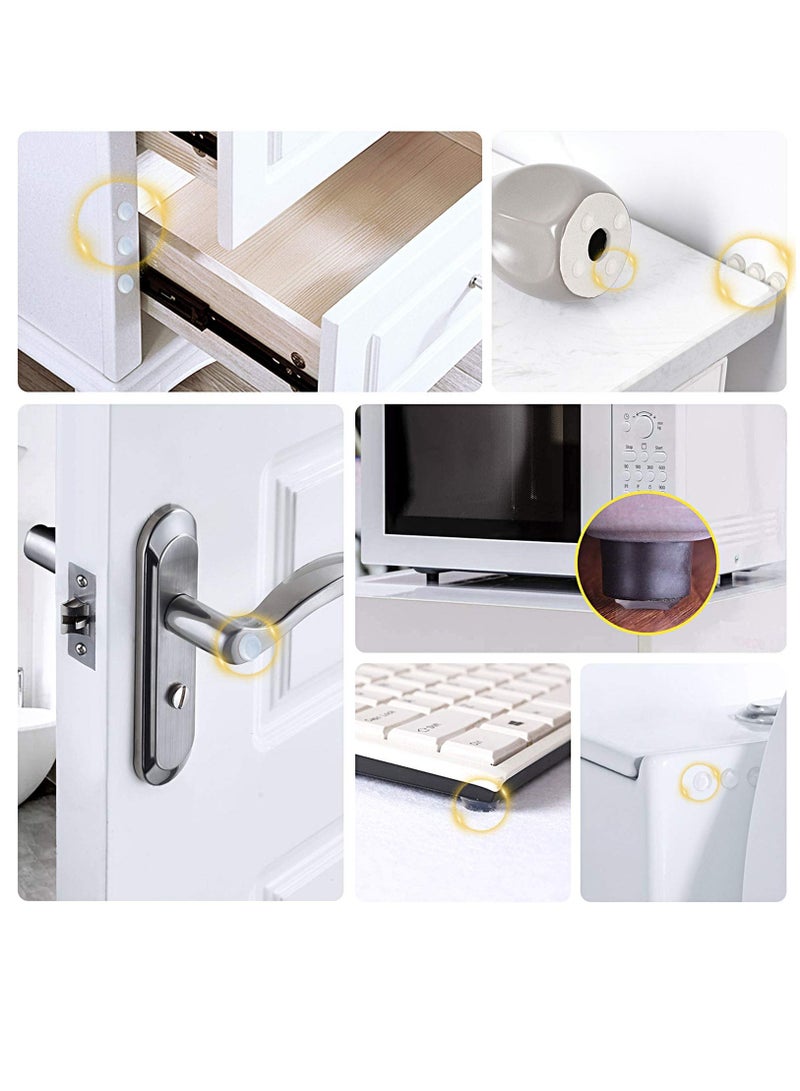 Cabinet Door Bumpers, 320 PcsSelf Adhesive Clear Cupboard Drawer Bumpers for Kitchen Cabinets Cutting Boards Picture Frames 1/2" Diameter - Image 5