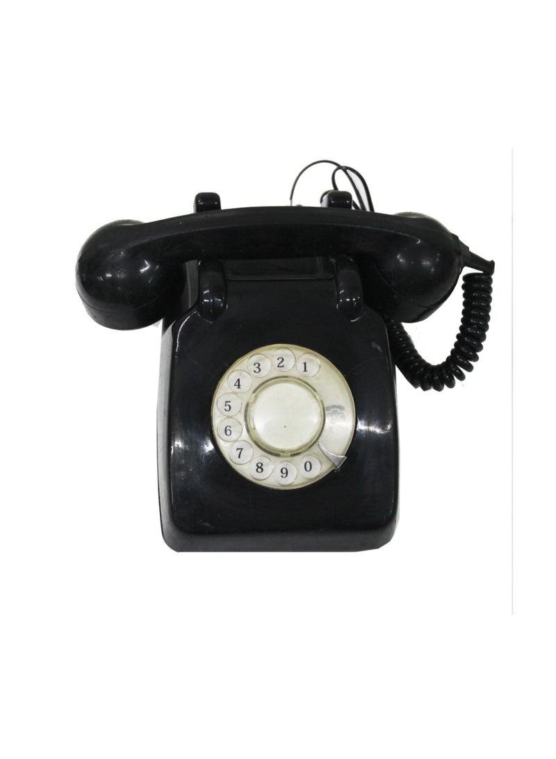 Latas Old Style Rotary-Vintage Telephone, Nostalgic, Classic Style,Home, Office, Landline Phone, Traditional Bell Ring Tone|Working Condition (BLACK)  - Image 3