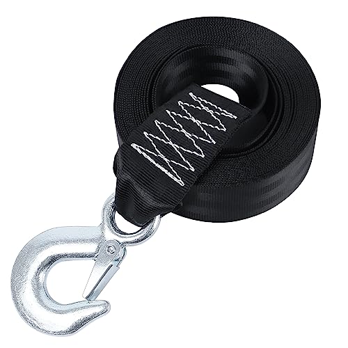 sumpluct Boat Winch Strap with Safety Snap Hook 2" x 20 Ft for Pontoon/Bass/Fishing Boat Straps Trailer 10000 lbs Tow Ropes for Towing Vehicles, ATV,Jet Ski,Powerboats,Canoe,Kakak,Wave Runner Accessories - Image 1