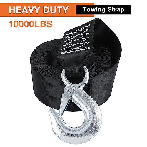 sumpluct Boat Winch Strap with Safety Snap Hook 2" x 20 Ft for Pontoon/Bass/Fishing Boat Straps Trailer 10000 lbs Tow Ropes for Towing Vehicles, ATV,Jet Ski,Powerboats,Canoe,Kakak,Wave Runner Accessories - Image 4