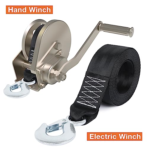sumpluct Boat Winch Strap with Safety Snap Hook 2" x 20 Ft for Pontoon/Bass/Fishing Boat Straps Trailer 10000 lbs Tow Ropes for Towing Vehicles, ATV,Jet Ski,Powerboats,Canoe,Kakak,Wave Runner Accessories - Image 5