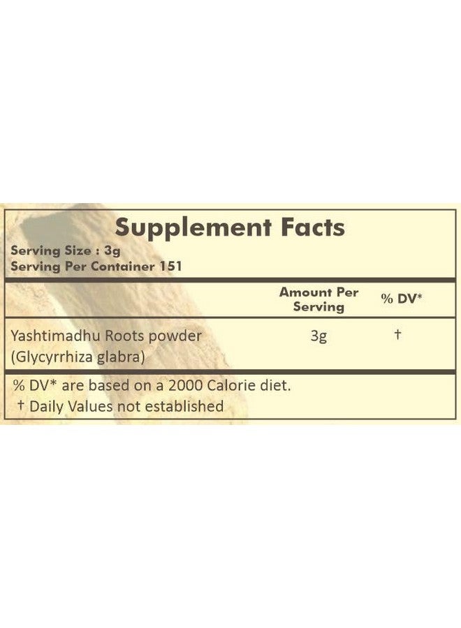 HERBAL HILLS Yashtimadhu Powder (Mulethi Powder/Licorice Powder/Glycyrrhiza glabra) | 16 Oz (454 GMS) | Natural Herb - Image 3