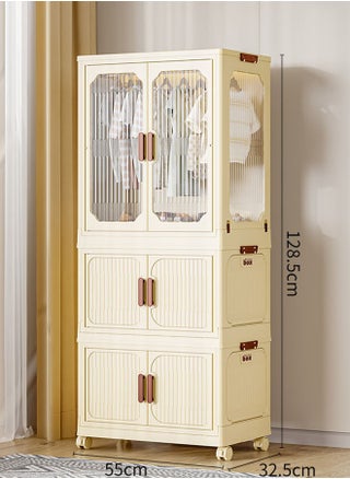 2 Layers Stylish Multi-Functional Storage 1 Cabinet & 2 Wardrobe - pzsku/Z9CAD291872DD1F03F2D5Z/45/_/1728711825/f2f941a9-ccf7-4c27-9865-62e28ea3d384