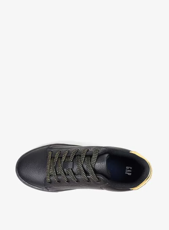 GAP Women's Panelled Lace-Up Low Ankle Sneakers