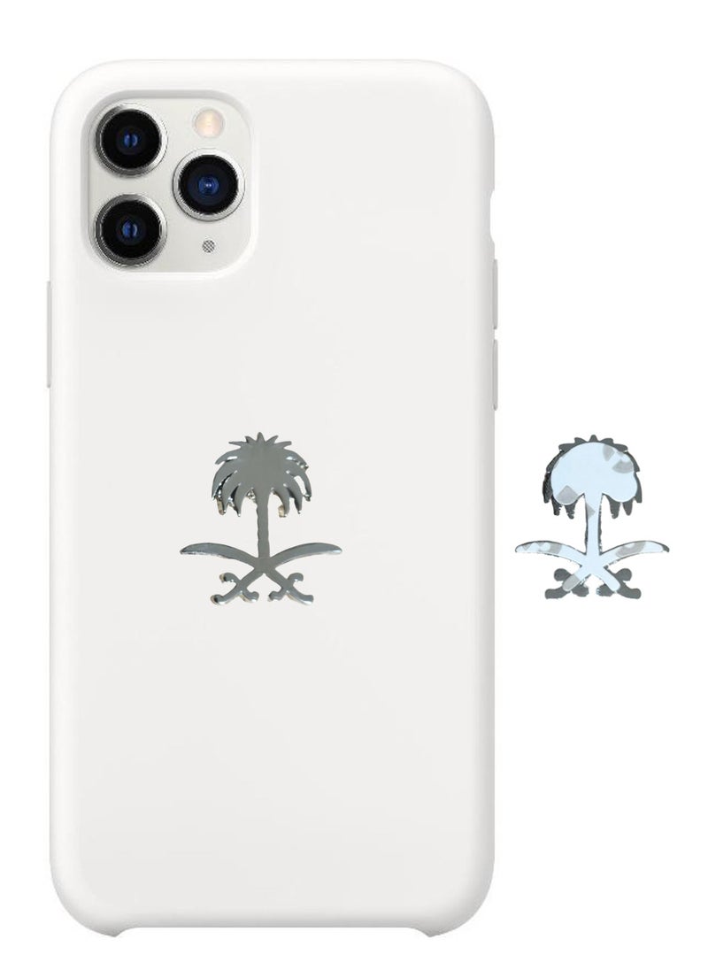 Generic - Saudi National Day Theme Sticker for Mobile or Any Smooth Surface Palm and Swords Sign 3cm Height - Image 1
