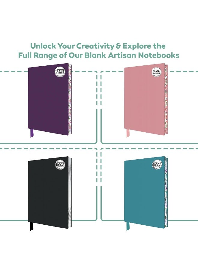 Baby Pink Blank Artisan Notebook (Flame Tree Journals) - Image 5