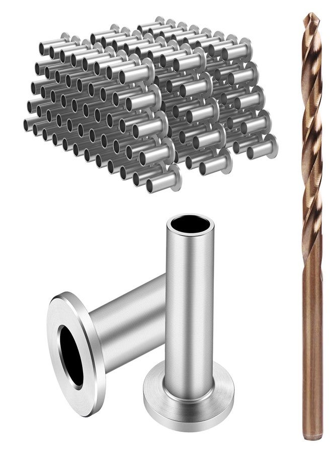 BLIKA 150 Pack Stainless Steel Protector Sleeves for 1/8" 5/32" or 3/16" Deck Cable Railing, for Wood/Composite Posts, T316 Marine Grade - Image 1