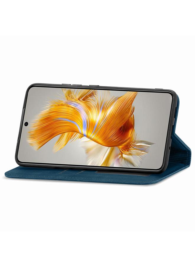 erorex Case For Huawei Mate 50 Retro Skin Feel Magnetic Flip Leather Phone Case - Image 4