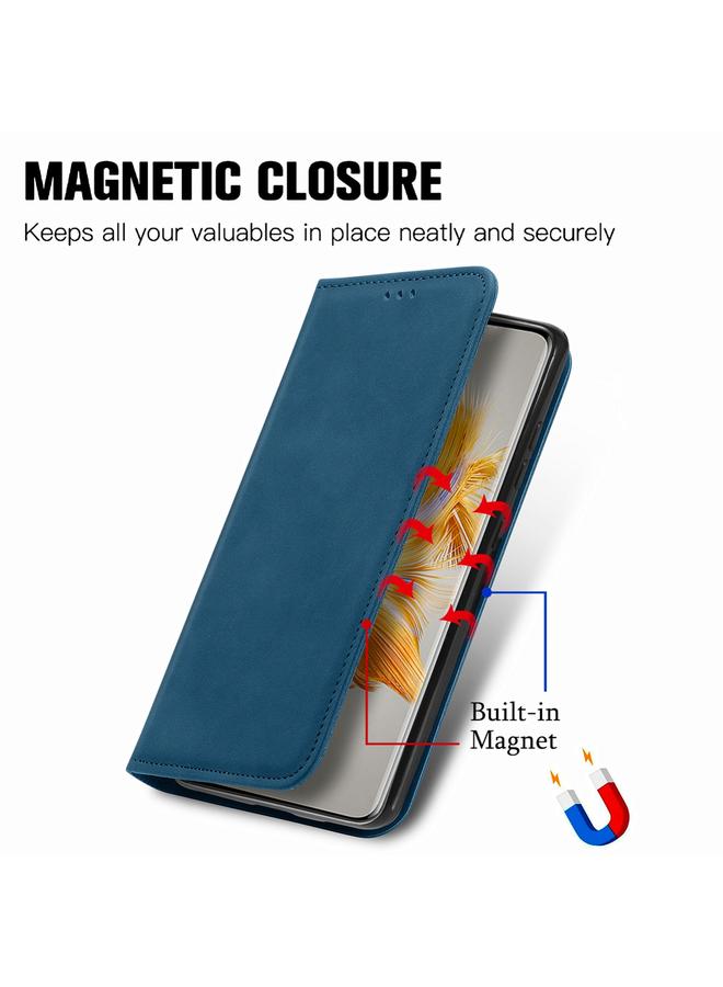 erorex Case For Huawei Mate 50 Retro Skin Feel Magnetic Flip Leather Phone Case - Image 5