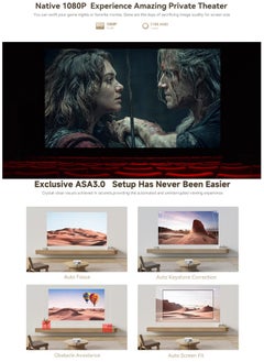 wanbo X5 Air Full HD Native 1080P 4K Supports,1100 ANSI Projector | Official Android TV Quad Core CPU (2GB +32GB) | Auto(Focus+Keystone+Obstacle Avoidance) | 10W Speaker | WiFi 6, BT 5.0  - Image 4
