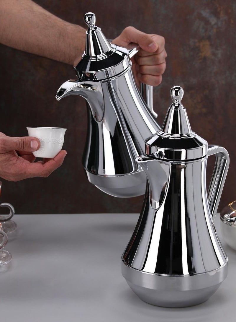 Thermos set, one for tea and the other for a coffee pot, 1 liter each - Image 3