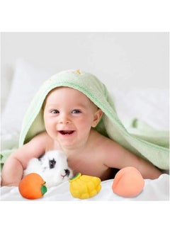 Manos Colourful Fruit Shaped Chuchu Baby Bath Toys, Set of 6  - Image 3