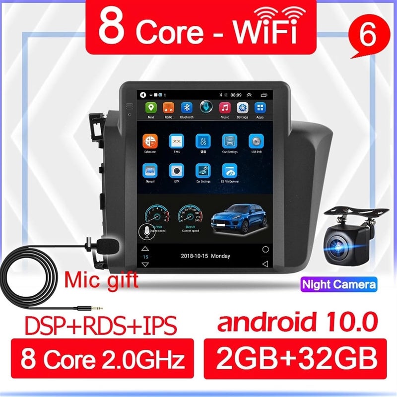 Wivplex 2 Din Android 10 Auto Radio for Civic 2012-2015 - Image 2