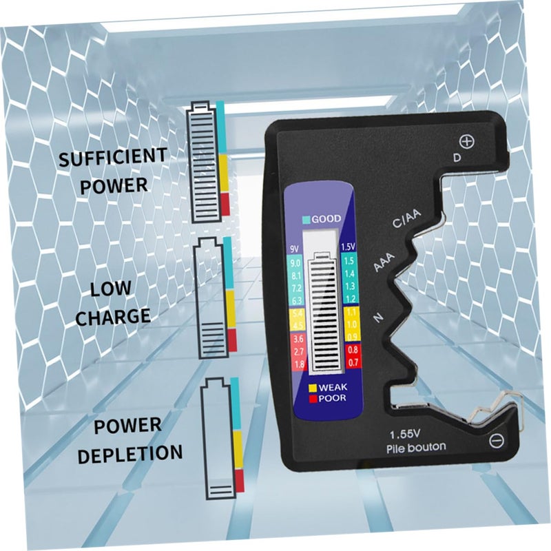 Vaguelly Battery Tester Device Lightweight Voltage Check Tool for Durable Use - Image 4