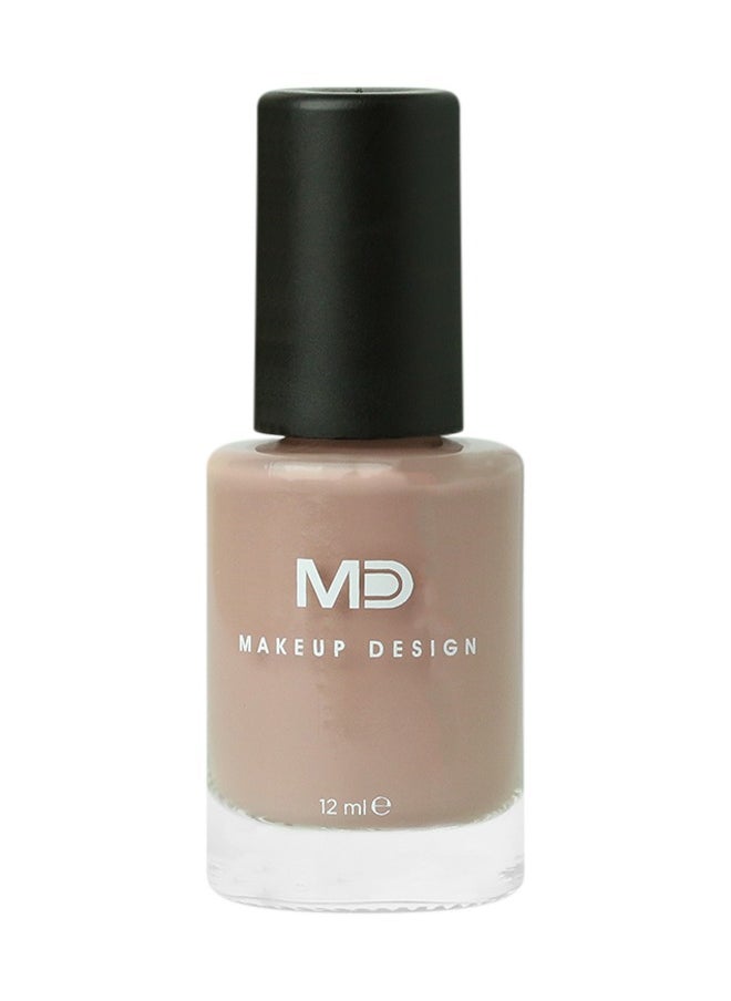 MD MAKE UP DESIGN MD European Nail Polish PARIS, Pastel Brown 208, 12 ml 
