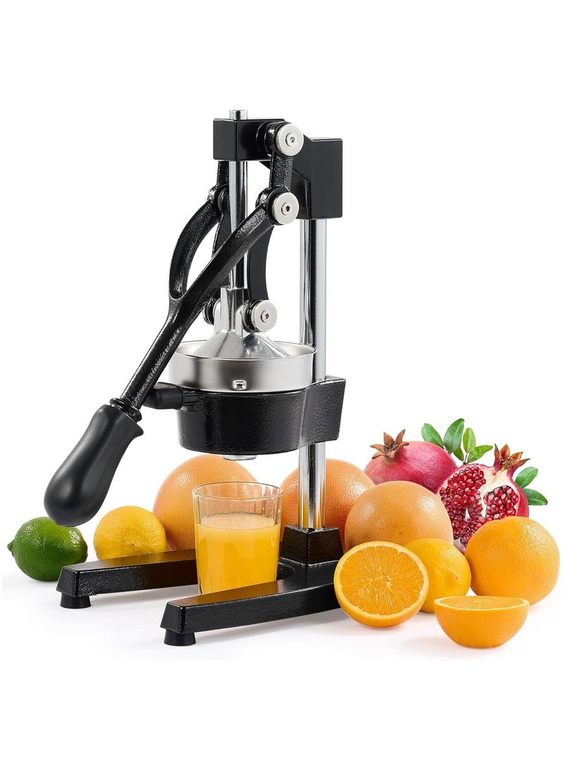 بيتشو عصارة حمضيات احترافية من الحديد الزهر، عصارة يدوية تجارية عالية الجودة لعصر الفاكهة الطازجة، عصارة يدوية لعصير الفاكهة بالبرتقال والليمون والرمان، عصارة يدوية للمنزل والمطبخ والمقاهي والمطاعم والمزيد - Image 1