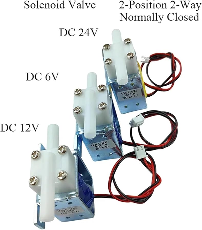 12V 2 Position 2 Way Normally Closed Solenoid Valve 6 2mm For Water Air Flow Control - Image 4