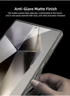 ZORIK ZORIK for Samsung Galaxy S24 Ultra Case Slim Fit Ultra-Thin Super Soft TPU [Guardian Series] S24 Ultra Phone Back Cover Light Protective Matte Finish Coating Shockproof Case for Men Woman-BLACK  - Image 2