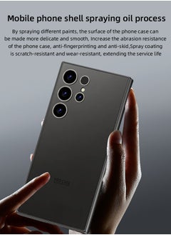 ZORIK ZORIK for Samsung Galaxy S24 Ultra Case Slim Fit Ultra-Thin Super Soft TPU [Guardian Series] S24 Ultra Phone Back Cover Light Protective Matte Finish Coating Shockproof Case for Men Woman-BLACK  - Image 5
