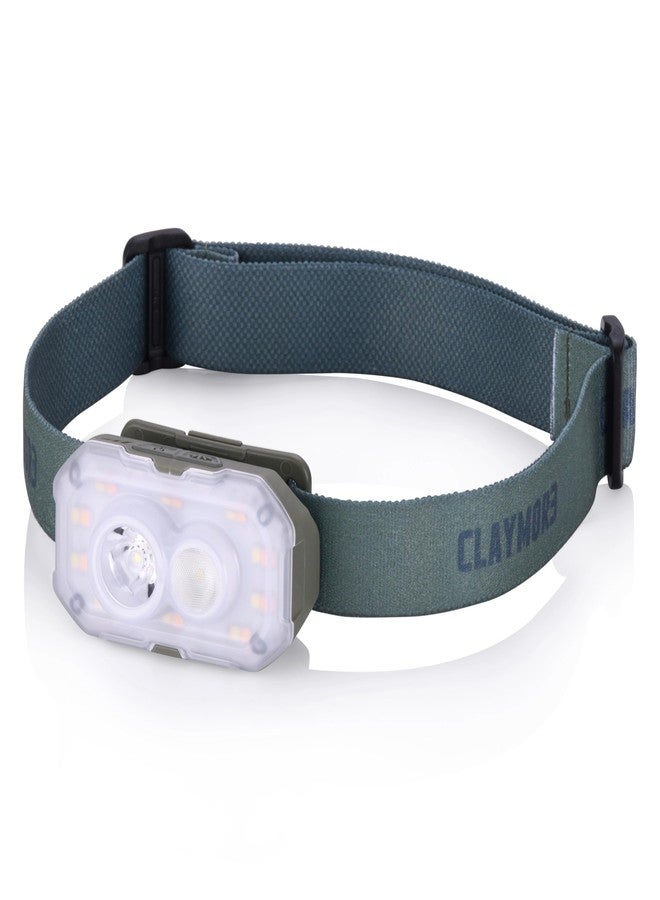 Claymore HEADY+ Khaki Rechargeable Wearable Light – 600 Lumens HeadlampMode 6 Light Mode 90° Adjustable Beam IP54 Water-Resistant USB-C Rechargeable Up to 70 Hrs Runtime for Camping, Running, Outdoor - Image 1