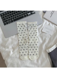 White dots.