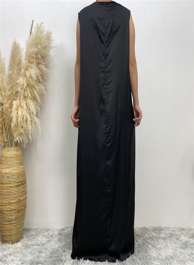 Loquat Casual Fit With Tank Top Dress Black  - Image 3
