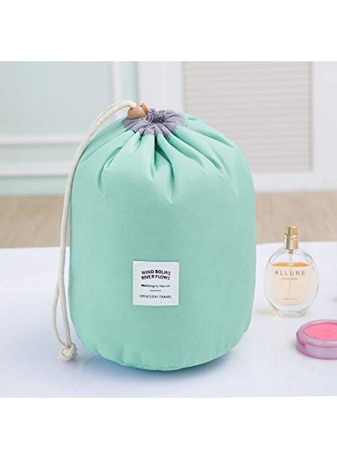 Clomana Bucket Barrel Shaped Travel Dresser Pouch Cosmetic Makeup Bag For Girl (Multicolour) - Image 5