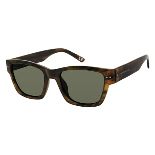 PRIVÉ REVAUX Prive Revaux The Alton Square Sunglasses – Handcrafted, Scratch & Impact Resistant Lenses with 100% UV Protection – For Men – Olive Horn - Image 1