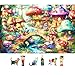 MINIWAN Fairy Tale Mushroom Village 500 Piece Puzzle for Adults Fun Puzzles for Adults 500 Pieces with HD Print Poster 23 X 15 Dust Free for Gifts Halloween Christmas Family Lovers - Image 2