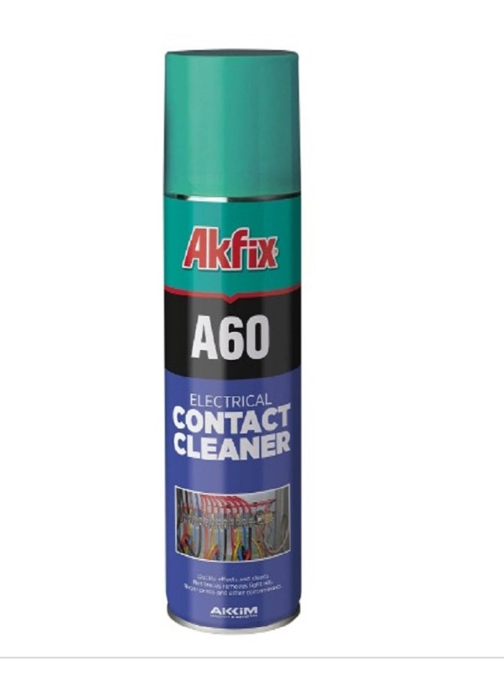 AKFIX Akfix A60 Electrical Contact Cleaner Spray - Non-Corrosive Flux Remover, Electronic Spray Cleaner for Computers, Keyboard, Monitor Screen, Battery, Safe Metal Cleaner 200ml (1 Pack)  - Image 1