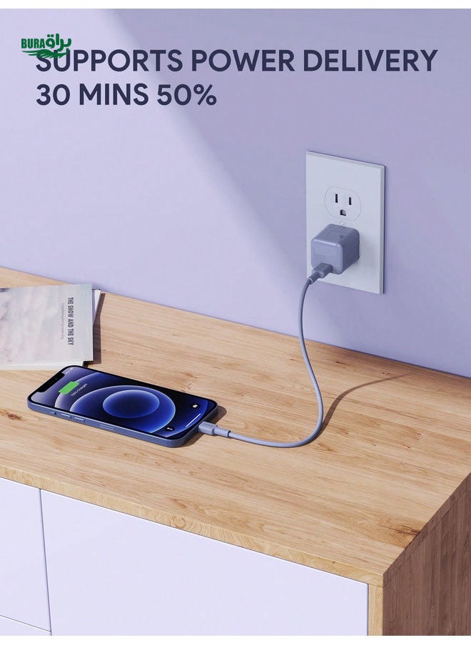 BURAQ - JMMO Cable IPhone,USB C To Lightning Fast Charging Data Cable,Built To Last & 480Mbps Data Transfer 0.25M/0.82FT [Apple MFi Certified] Christmas Gifts,Must-Haves For Autumn And Winter - Image 1