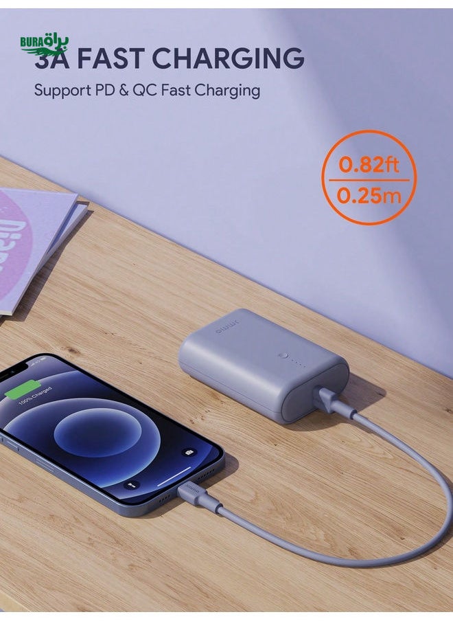 BURAQ - JMMO Cable IPhone,USB C To Lightning Fast Charging Data Cable,Built To Last & 480Mbps Data Transfer 0.25M/0.82FT [Apple MFi Certified] Christmas Gifts,Must-Haves For Autumn And Winter - Image 1